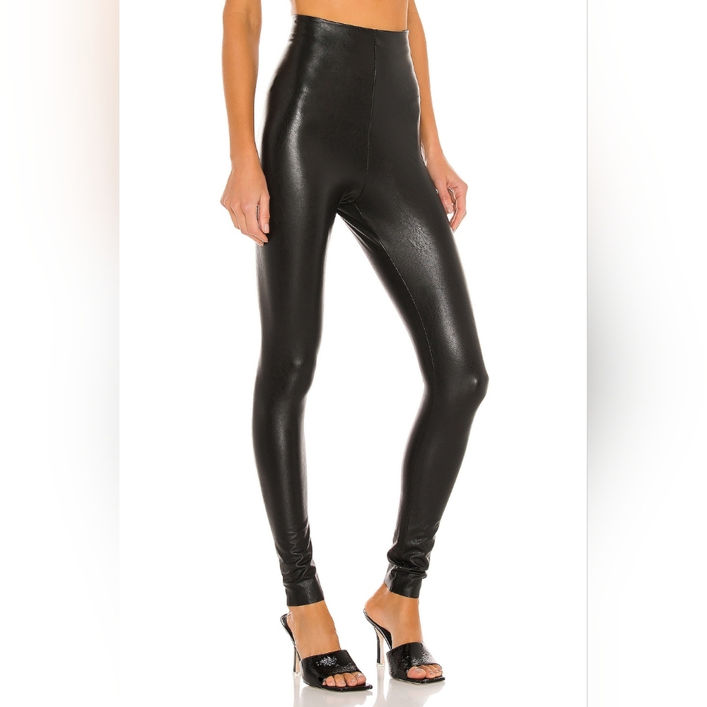 Commando Perfect Control Faux Leather high waist Leggings Pants Black M